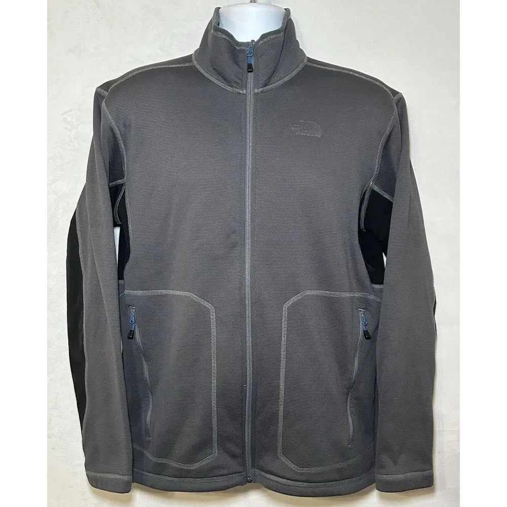 The North Face Men's Medium‎ Full Zip Millerton Gray/ Black Jacket